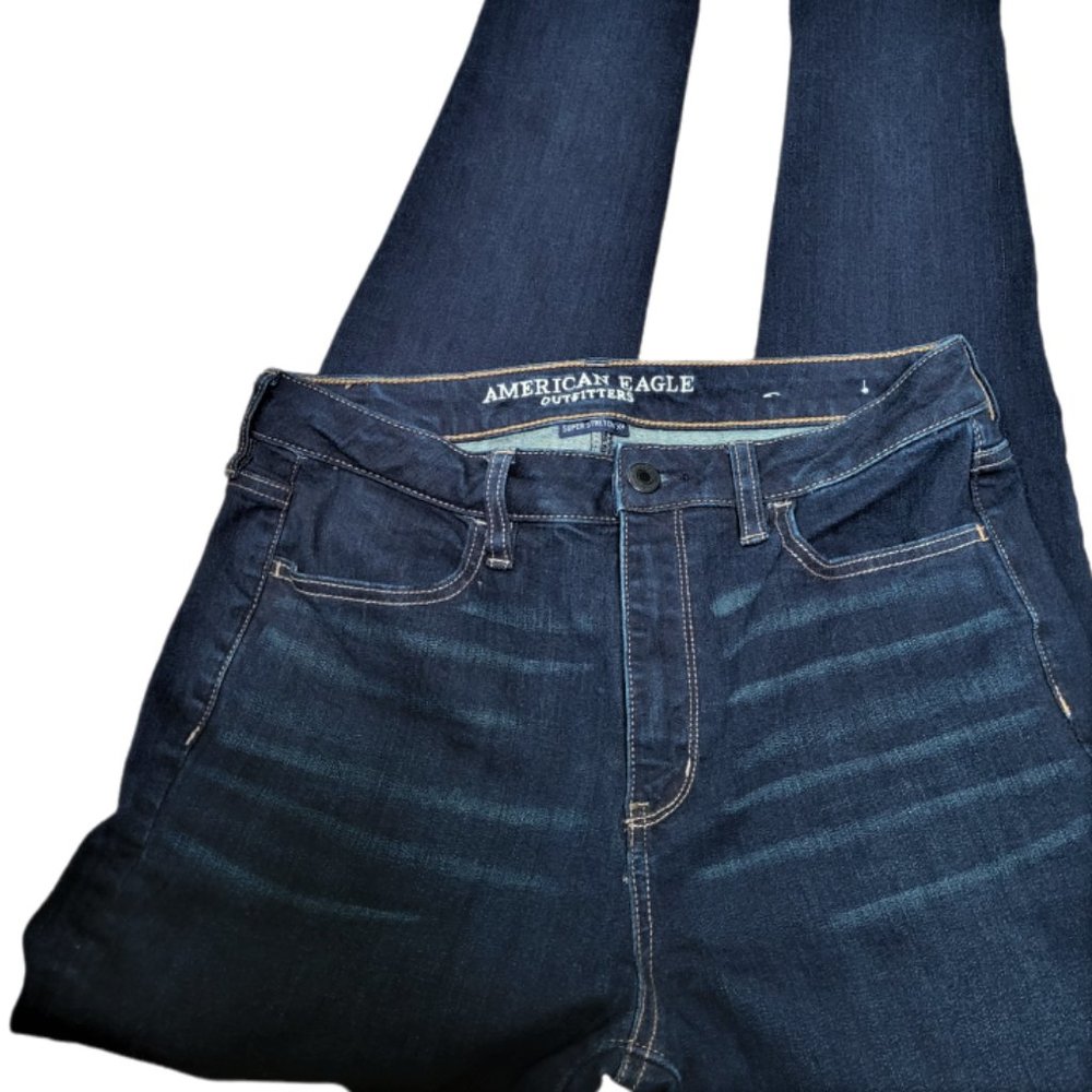 AMERICAN EAGLE OUTFITTERS Super Stretch X High Rise Skinny Jeggings Size…